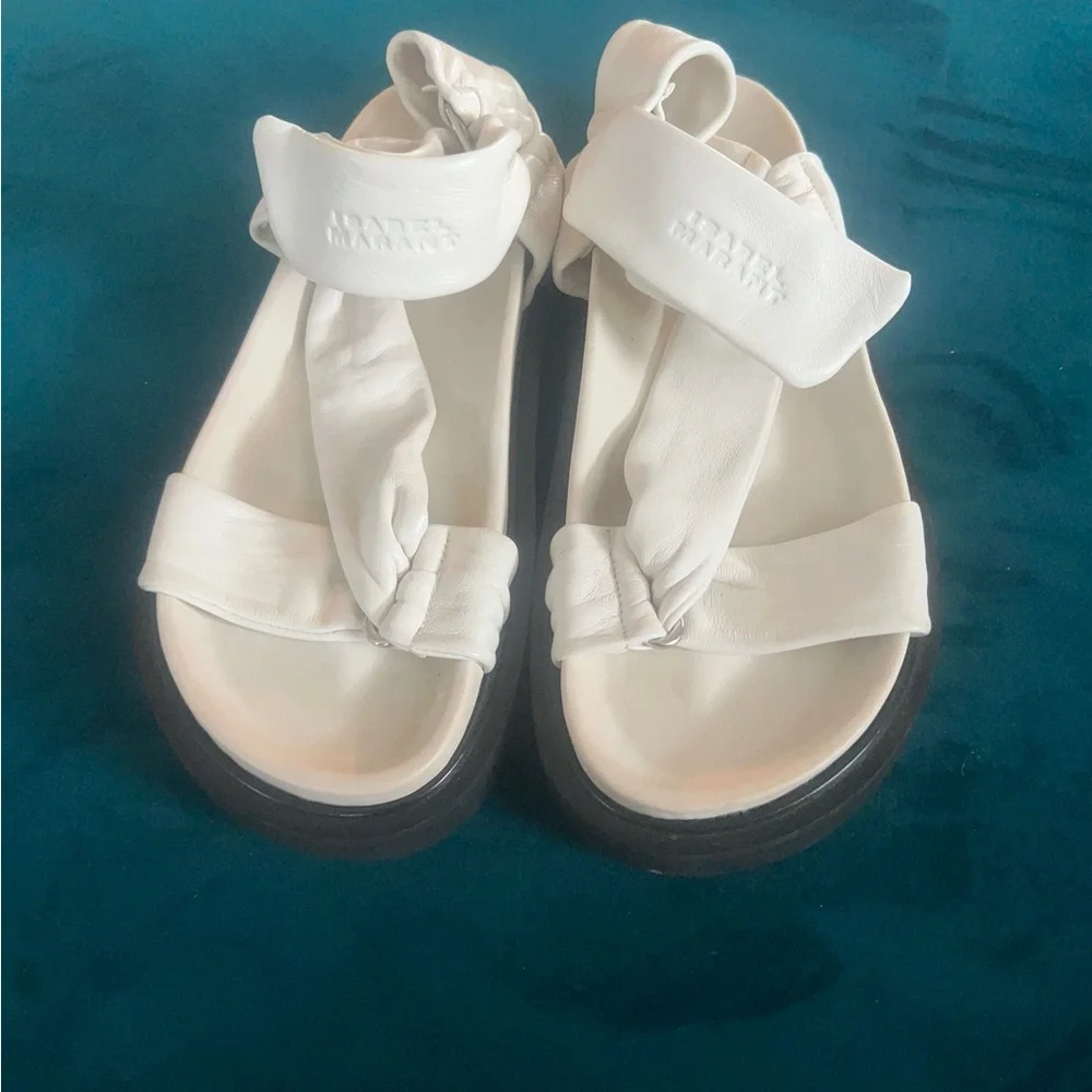 Isabel Marant White Sandals - Picture 7 of 8